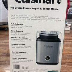 アイスクリームメーカー 未使用品 Cuisinart CIM-60PCJ  入荷しました！の画像