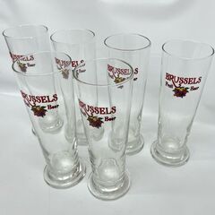 ビアグラス BRUSSELS Fruit Beer 6個セット コップ グラス ビールグラス 高さ21.7cm ブリュッセル フルーツビール  ☆ 札幌市 豊平区 平岸の画像