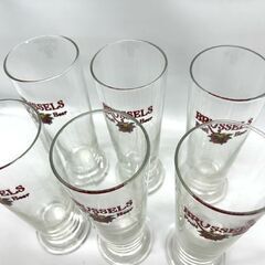 ビアグラス BRUSSELS Fruit Beer 6個セット コップ グラス ビールグラス 高さ21.7cm ブリュッセル フルーツビール  ☆ 札幌市 豊平区 平岸の画像