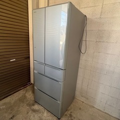 日立 冷蔵庫 R-F48M1 (XS) 型 475L 日立 中古/屋内搬入付き 冷蔵庫 フレンチ6ドア 475L R-F48M1 60