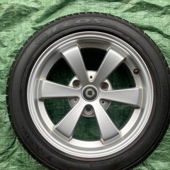 3穴　mccスマート450 451 ホイールタイヤセットバリ山の画像