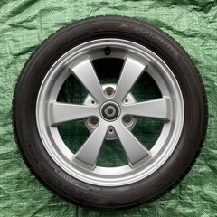 3穴　mccスマート450 451 ホイールタイヤセットバリ山の画像
