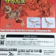 【未開封】3Dダンボール工作キット_クラフトザウルス3コセットの画像