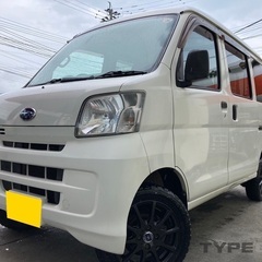 5MT☆2インチアップ☆月々1万円〜分割可‼️働くくるま軽バン入りました！車検2年付き！【名義変更代込み】車内広い！人気のスバル サンバーバン 4WD ‼️純正オーディオ付き♪両側スライドドア☆ドラレコ付☆そのまま乗って帰れます‼️の画像