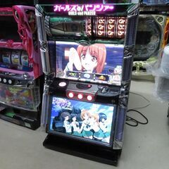 パチスロ実機 ガールズ＆パンツァー コイン不用機 ドアキー・設定キー付き スロット機|江別市のリサイクルショップドロップ
