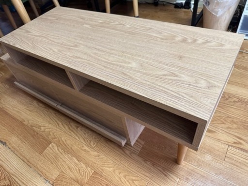 伸長式テレビ台　(100-180cm ナチュラル)