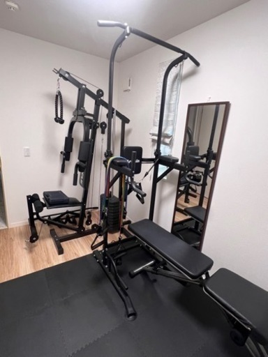 ホームジム　懸垂機　マルチラック　セット