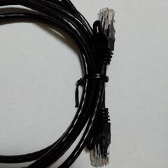 LANケーブル2種、白(50cm )、黒色(2m)の画像