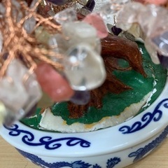 縁起物　天然宝石盆栽 福気九星樹の画像