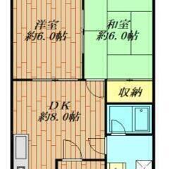 つくば市🏠敷金礼金なし🌸２DK✨フリーレント１か月🐱