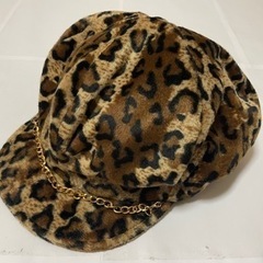 帽子 ヒョウ柄
