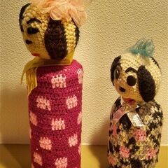 旅芸人風手作り人形の画像