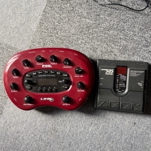 LINE6 ポッド アンプシュミレーターZoomマルチエフェクターセットで。