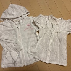 サイズ110 パーカー 半袖シャツ 日焼け防止に 羽織り