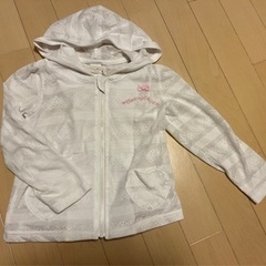 サイズ110 パーカー 半袖シャツ 日焼け防止に 羽織りの画像