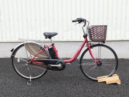 2015年モデル Panasonic パナソニック ビビ・DX BE-ELD63 レッドジンジャー 8.9Ah 車体良好!＆バッテリー極めて良好! 自595