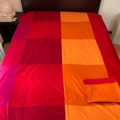 未使用　IKEAセミダブル　掛け布団＆枕カバーセット　4組