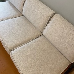 美品　unico ALBERO(アルベロ) 3シーター チークカラー 受注生産品の画像