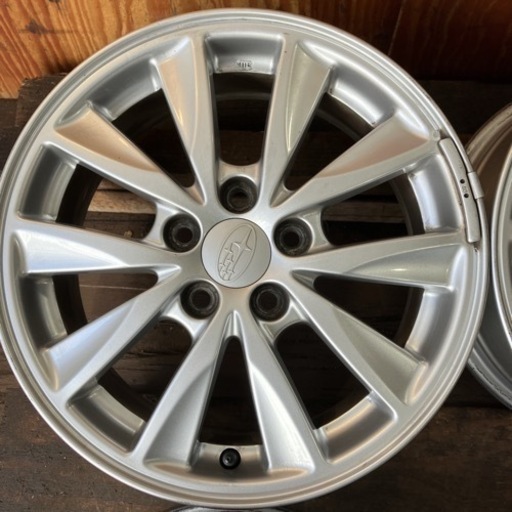 アルミホイール15インチ6J 4本／100-5H +48／インプレッサSUBARU ENKEI A4241