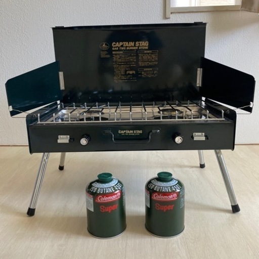キャプテンスタッグ　ガスツーバーナーストーブ