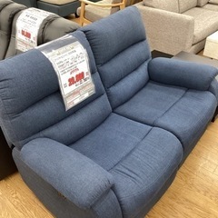KF-14【新入荷　リサイクル品】ニトリ　N-ビリーバ　2020年製　両側電動リクライニング2シーターソファ　ネイビー