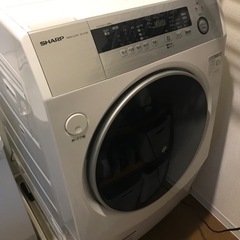 【値下げ】2017年式 SHARP ドラム式洗濯乾燥機 ES-H10B-WR