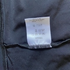 ラッシュガード　黒　150の画像