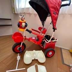お話し中です。ミッキー三輪車⭐︎