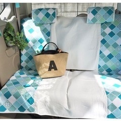 シートカバー　クルマリ　北欧風