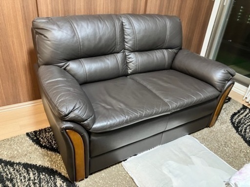 《超美品》2人がけソファ　本革