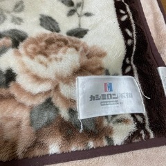 カシミロン毛布　茶色の画像