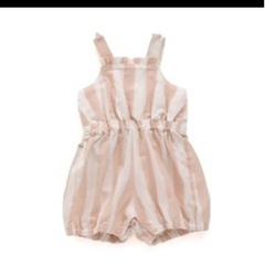 ブリーズ　ストライプロンパース80の画像