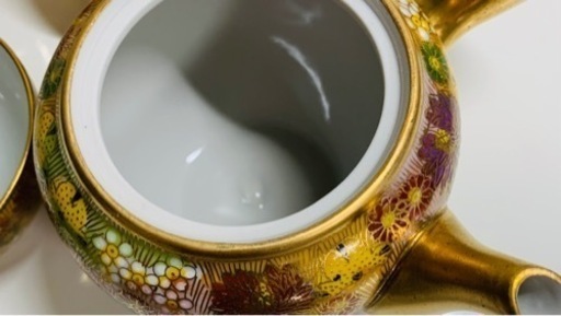 未使用　九谷焼　章山　茶器セット