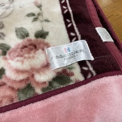 カシミロン　毛布　ピンクの画像
