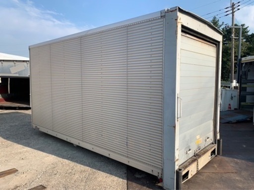 No.792 アルミバン 2ｔ ロング 車  アルミ 箱 バイク 倉庫 トラック コンテナ 米 保管庫 物置 DIY