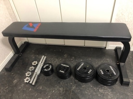 ダンベル30キロ×2 & ベンチのセット
