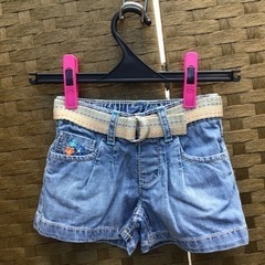 未使用　キッズ　子供服　女児　デニムパンツ　110