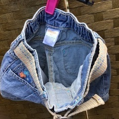 未使用　キッズ　子供服　女児　デニムパンツ　110の画像