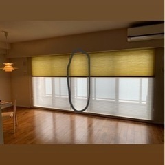 和紙調プリーツスクリーン/真ん中の画像