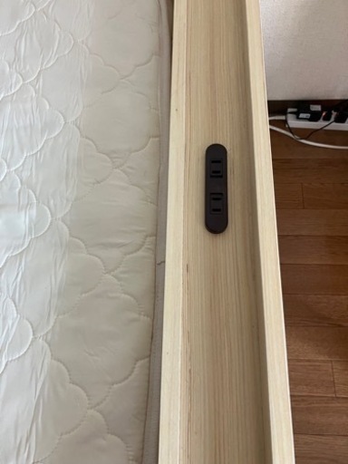 コンセント付きシングルベッド　マットレスセット