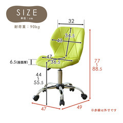 【0円 無料で差し上げます】おしゃれなデスクチェア（ファブリックタイプ・グレー）の画像