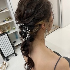 wedding ヘッドドレス ピアス セットの画像