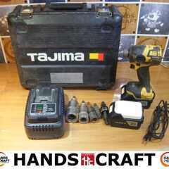 Tajima タジマ PT-F300A 太軸 インパクトドライバー バッテリー×2 充電器 中古品 【ハンズクラフト宜野湾店】