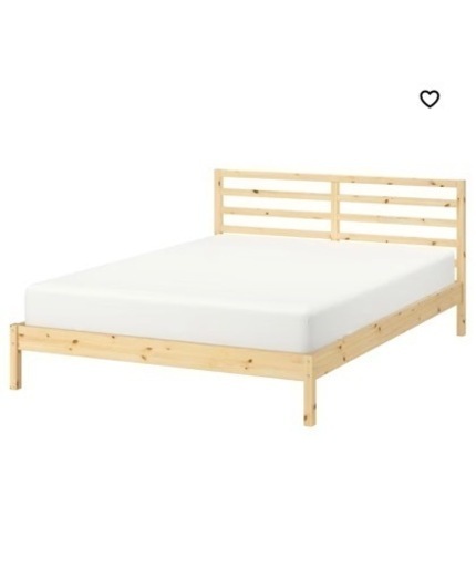 IKEA イケア TARVA ダブル ベッドフレーム すのこ付き