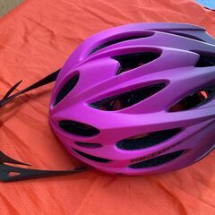 LEDテールライト付き自転車用ヘルメット　◆　グラデーションカラ...
