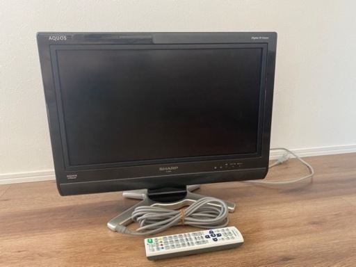 【値下げ】SHARP AQUOS 20インチテレビ(BCASカード・テレビ線・リモコン付)