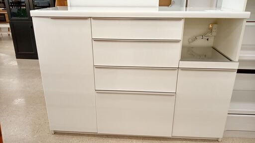 ★ジモティ割あり★ パモウナ レンジ台 白 H101×D49.5×W140 クリーニング済み TJ1122