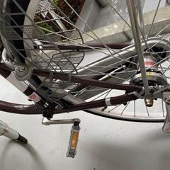 【2021年9月購入】自転車　26インチ　3段階ギア　ブラウン　の画像