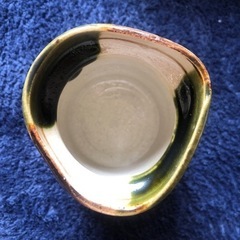 赤津焼　湯呑み　5客セット　塩草窯（織部）白嶺窯【箱入り】の画像