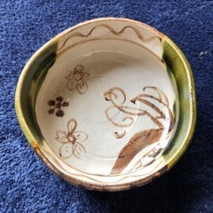 赤津焼 織部 平小鉢セット 【箱入り】の画像